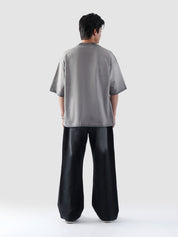 Dept of Visionaries tee female model back view oil fade graphic Pakistan – GROOVY