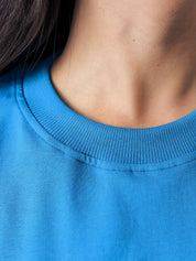 GRVY Community tee female model back view Pakistan – GROOVY