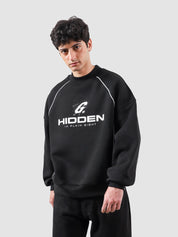 Hidden In Plain Sight black sweatshirt female model back view Pakistan – GROOVY