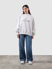 Hidden In Plain Sight arctyc white sweatshirt female model back view Pakistan – GROOVY