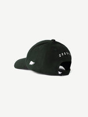 GROOVY Super Suede green suede cap, minimal logo, unisex