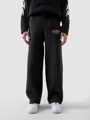 Unity VI black winter trouser male model half body lifestyle shot Pakistan – GROOVY