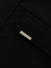 Black Coach Jacket Male Model Side View Outerwear – GROOVY Pakistan
