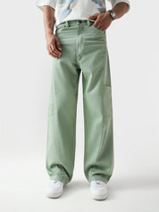Utility V1 mint green cargos couple lifestyle shot streetwear Pakistan – GROOVY