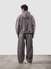 Utility Top granite grey couple lifestyle shot streetwear Pakistan – GROOVY