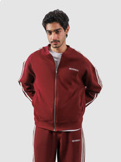 Heritage Top wine red couple lifestyle shot streetwear Pakistan – GROOVY