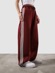 Heritage Pants wine red summer couple lifestyle shot streetwear Pakistan – GROOVY