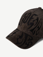 RIOT washed brown graphic cap, limited edition - GROOVY Pakistan