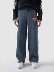 Unity VI slate blue winter trouser couple lifestyle shot streetwear Pakistan – GROOVY