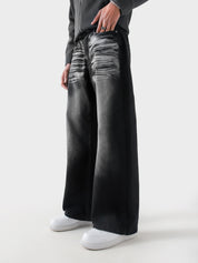 CORE denim washed black jeans couple lifestyle shot streetwear Pakistan – GROOVY