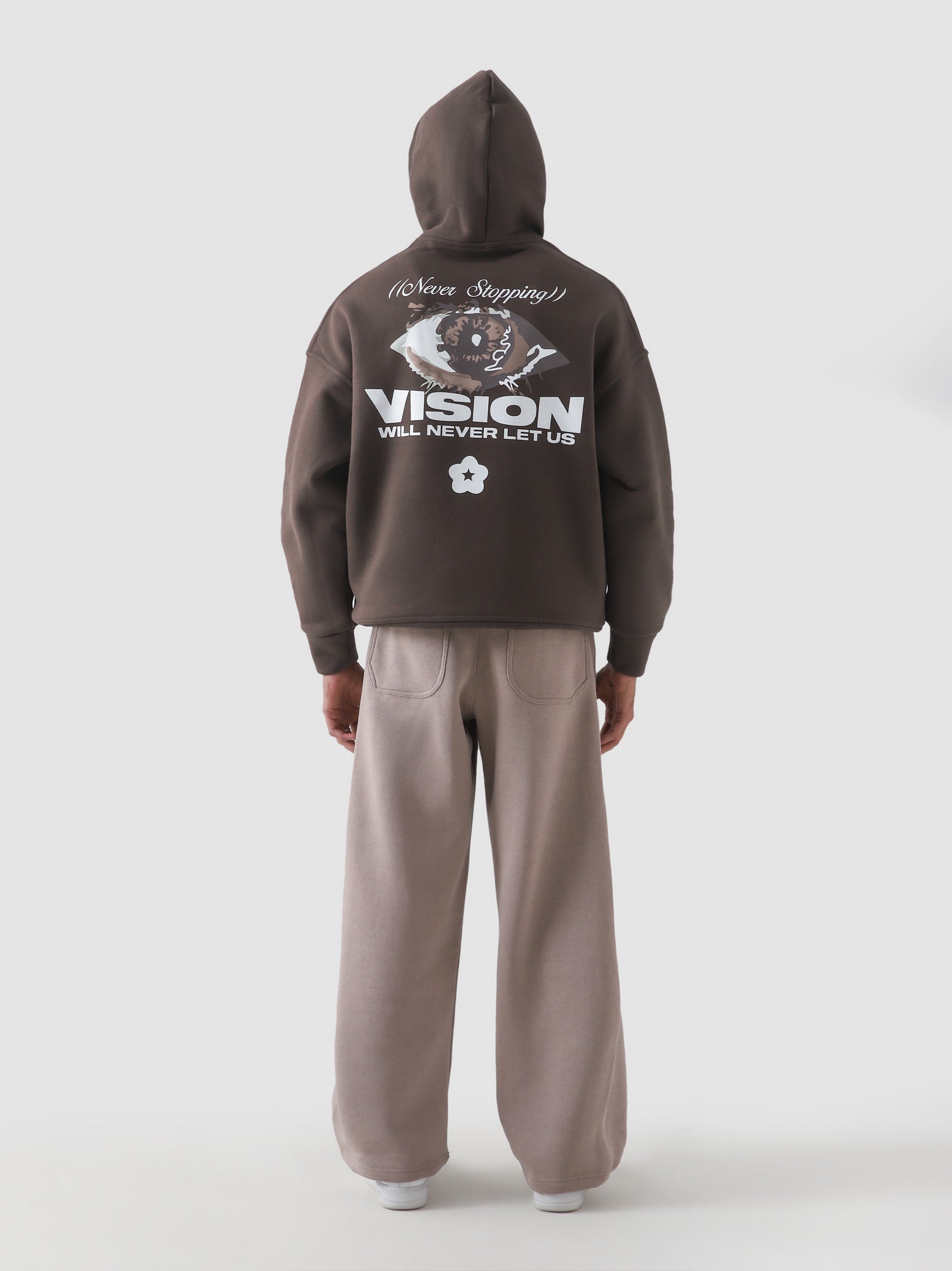 Never Stopping Culture hoodie detail closeup graphic print front Pakistan – GROOVY