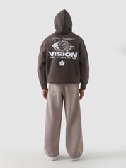 Never Stopping Culture hoodie detail closeup graphic print front Pakistan – GROOVY