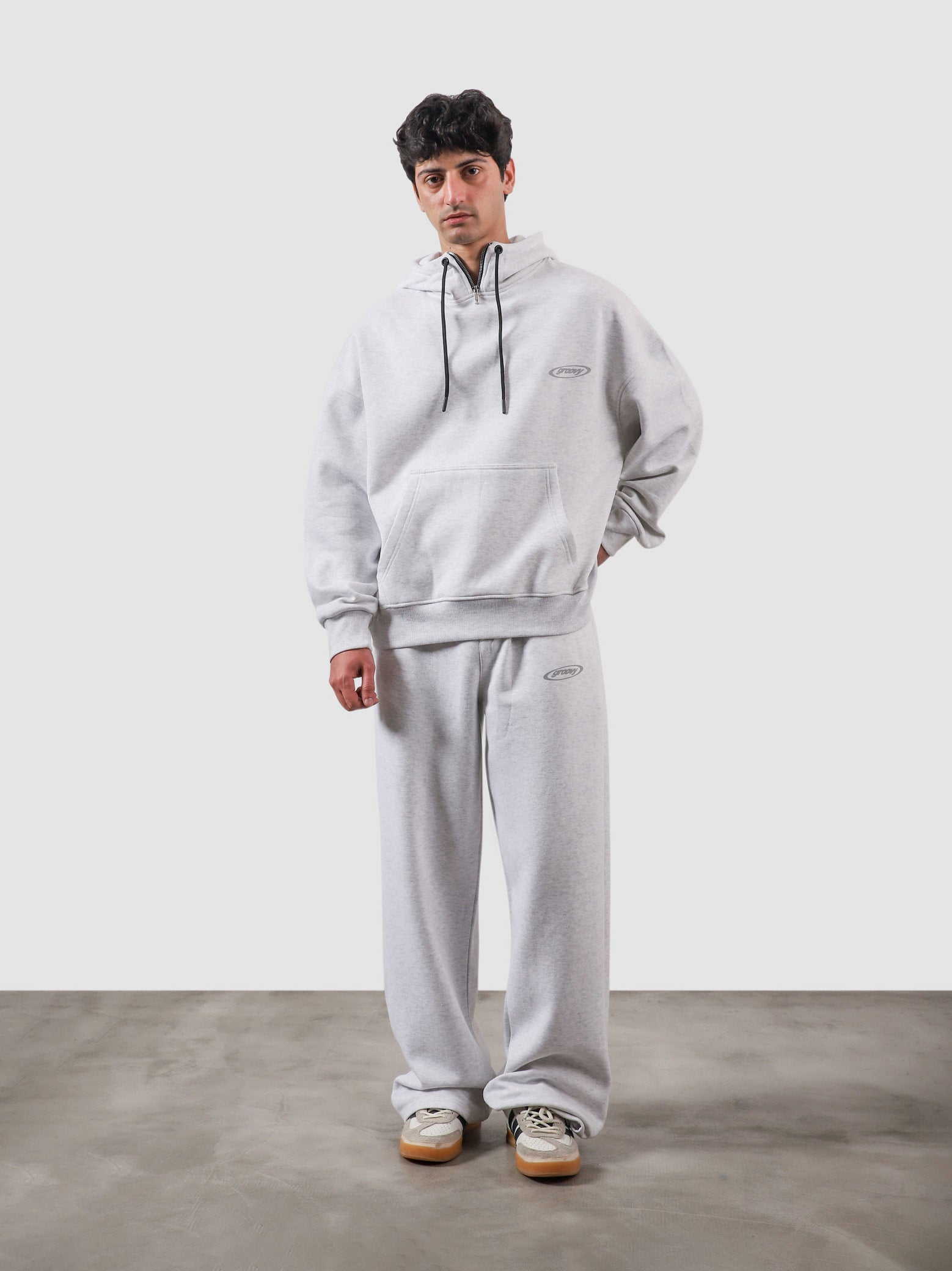 Utility Top arctyc white male model half body lifestyle shot Pakistan – GROOVY