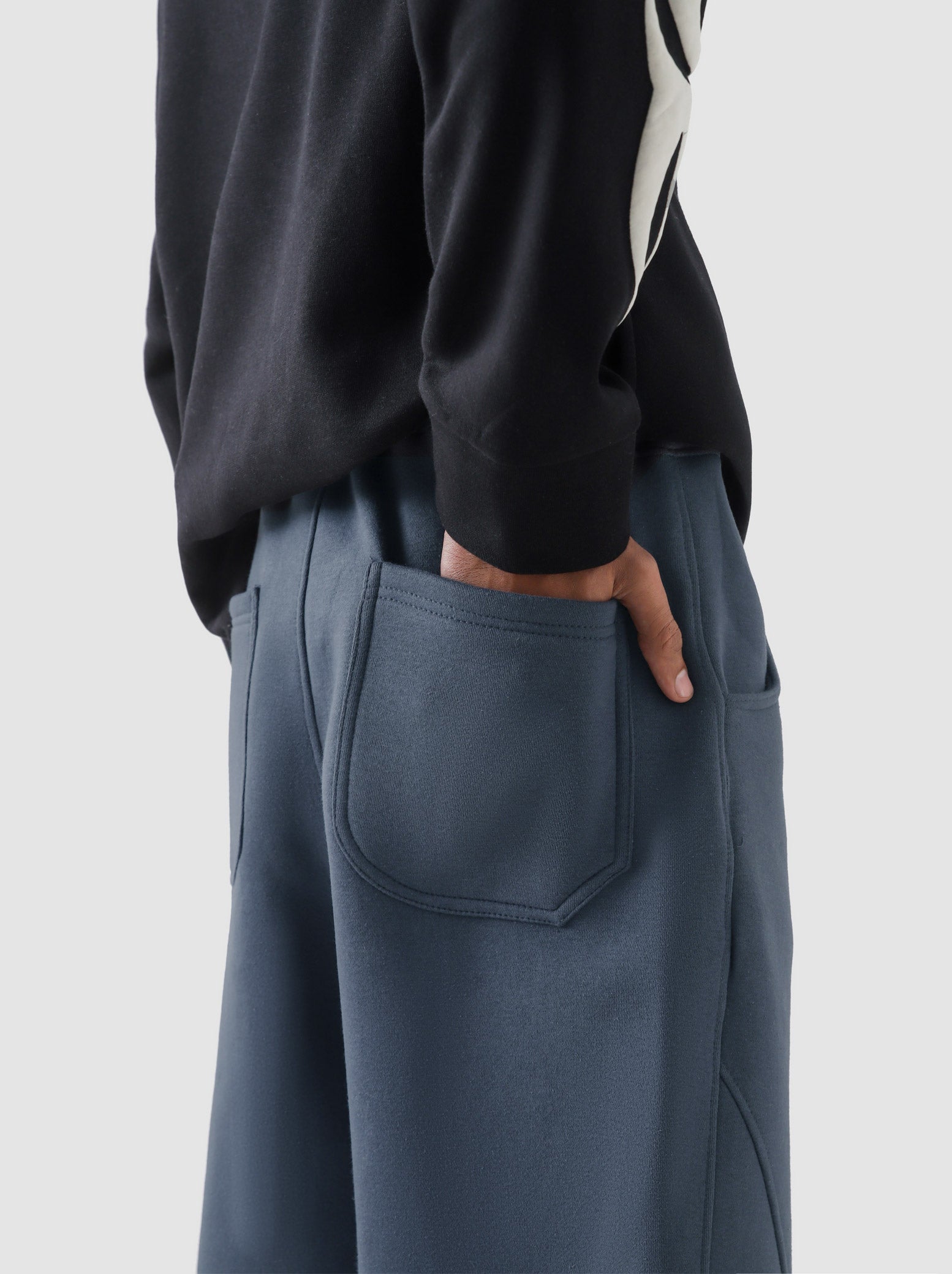 Unity VI slate blue winter trouser flat lay relaxed fit streetwear Pakistan – GROOVY
