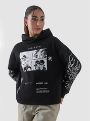 White Beard One Piece hoodie flat lay 300 GSM cotton anime graphic Pakistan – GROOVY