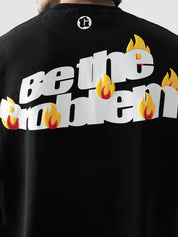 Be The Problem tee male model seated lifestyle Pakistan – GROOVY
