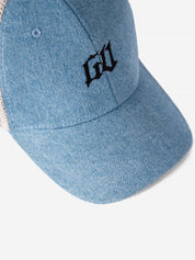 GROOVY Classic Denim cap, denim front with mesh back, adjustable snap