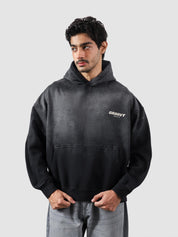 Fade washed hoodie detail closeup kangaroo pocket fade wash texture Pakistan – GROOVY