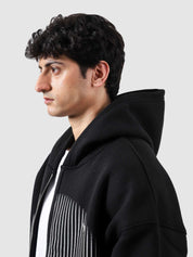 The Illusion Zipper hoodie male model outdoor lifestyle shot Pakistan – GROOVY
