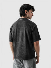 CORE acid washed blank tee male model outdoor lifestyle shot Pakistan – GROOVY