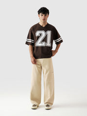 Alpha Jersey - Mocha Brown