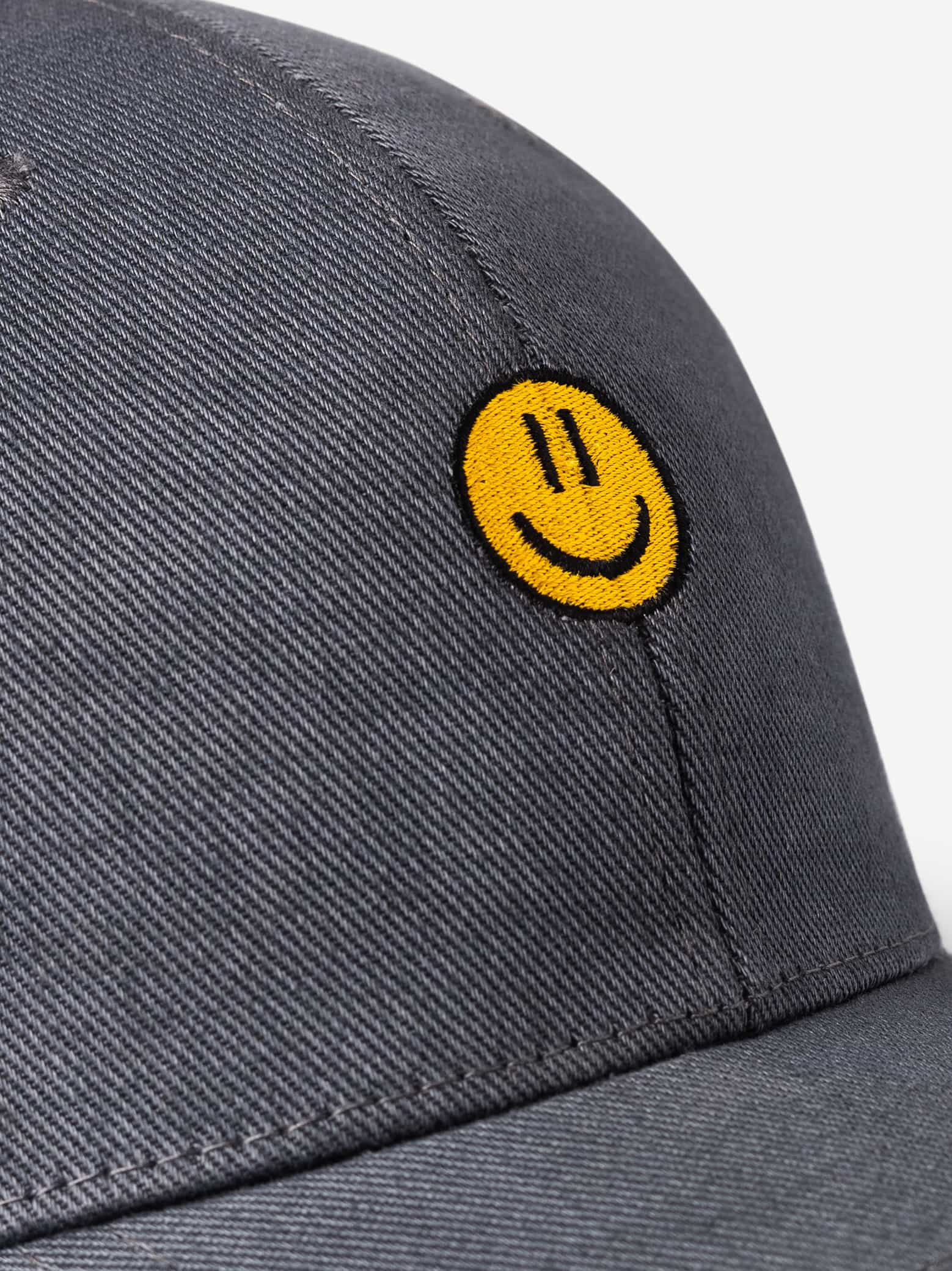SMILEY DAY slate blue-grey baseball cap by GROOVY