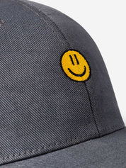 SMILEY DAY slate blue-grey baseball cap by GROOVY