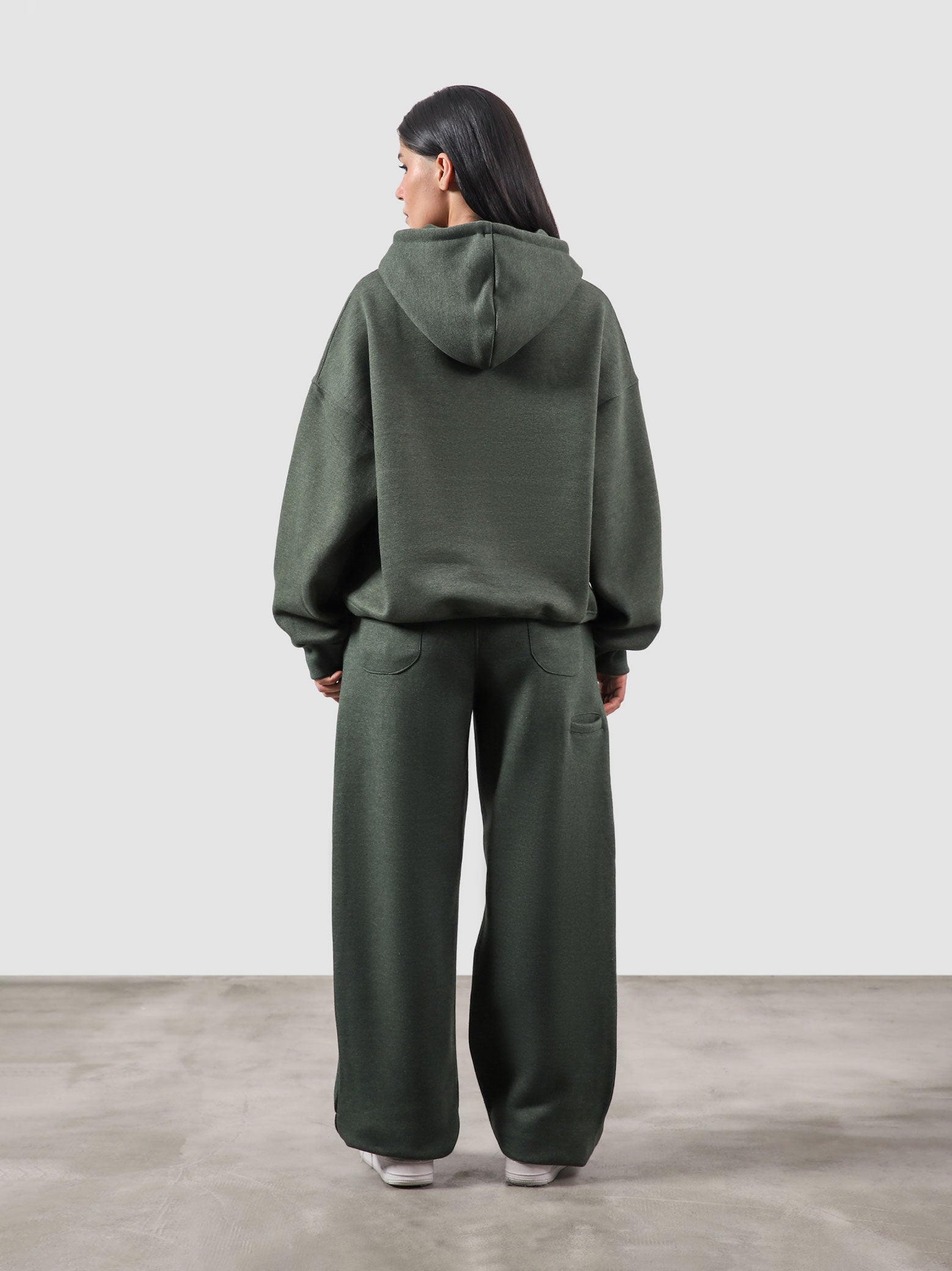 Utility Top heather green flat lay oversized hoodie Pakistan – GROOVY