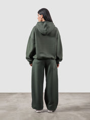 Utility Top heather green flat lay oversized hoodie Pakistan – GROOVY