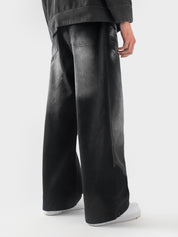 CORE denim washed black jeans flat lay washed black 13oz cotton Pakistan – GROOVY