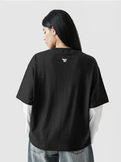 96 Double Layer Jersey black flat lay pre-layered vintage streetwear Pakistan – GROOVY