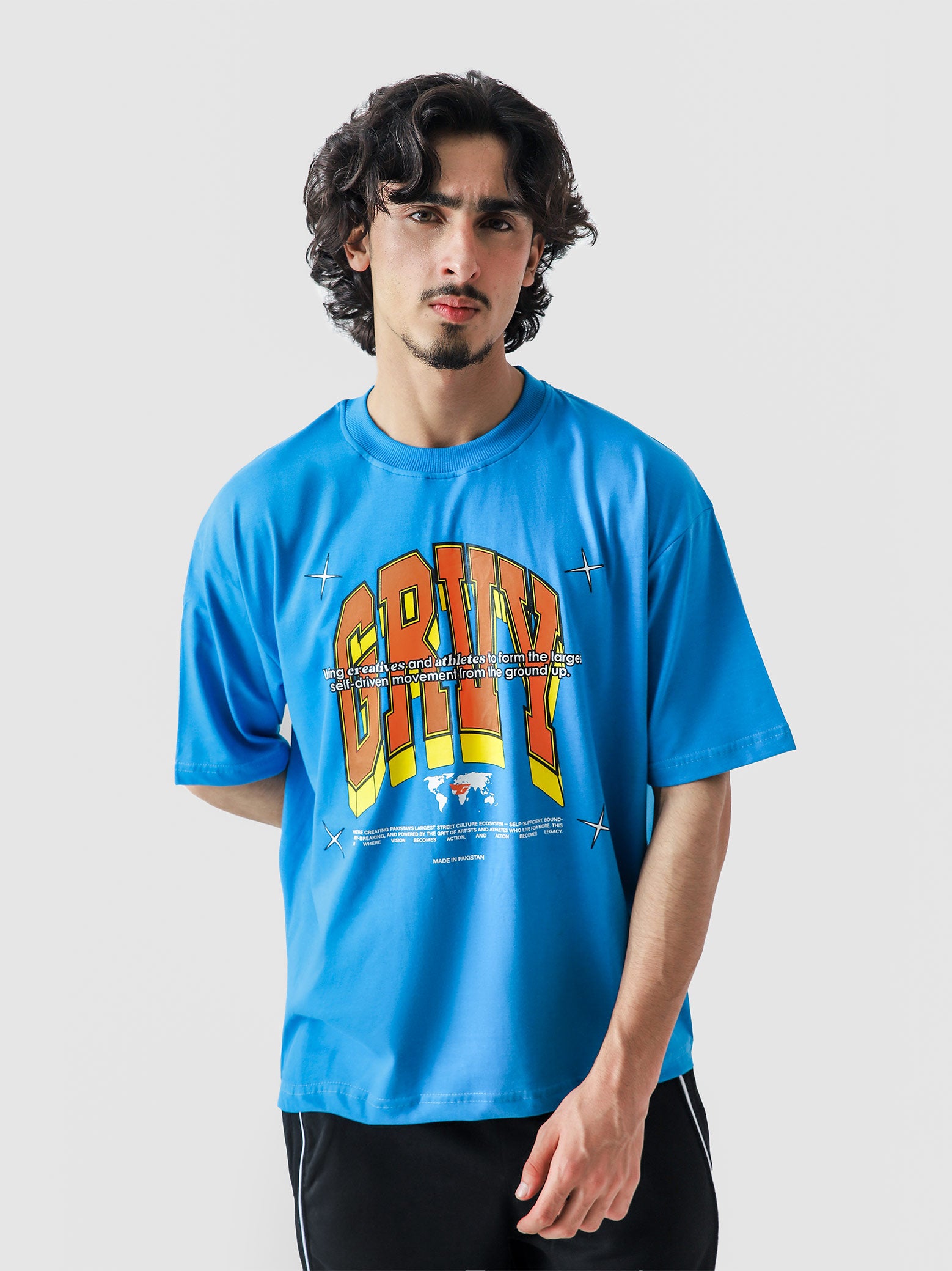 GRVY Community tee male model outdoor Pakistan – GROOVY