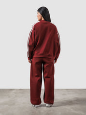 Heritage Top wine red male model outdoor lifestyle shot Pakistan – GROOVY