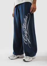 SCRIPT SWEATS | DEEP BLUE