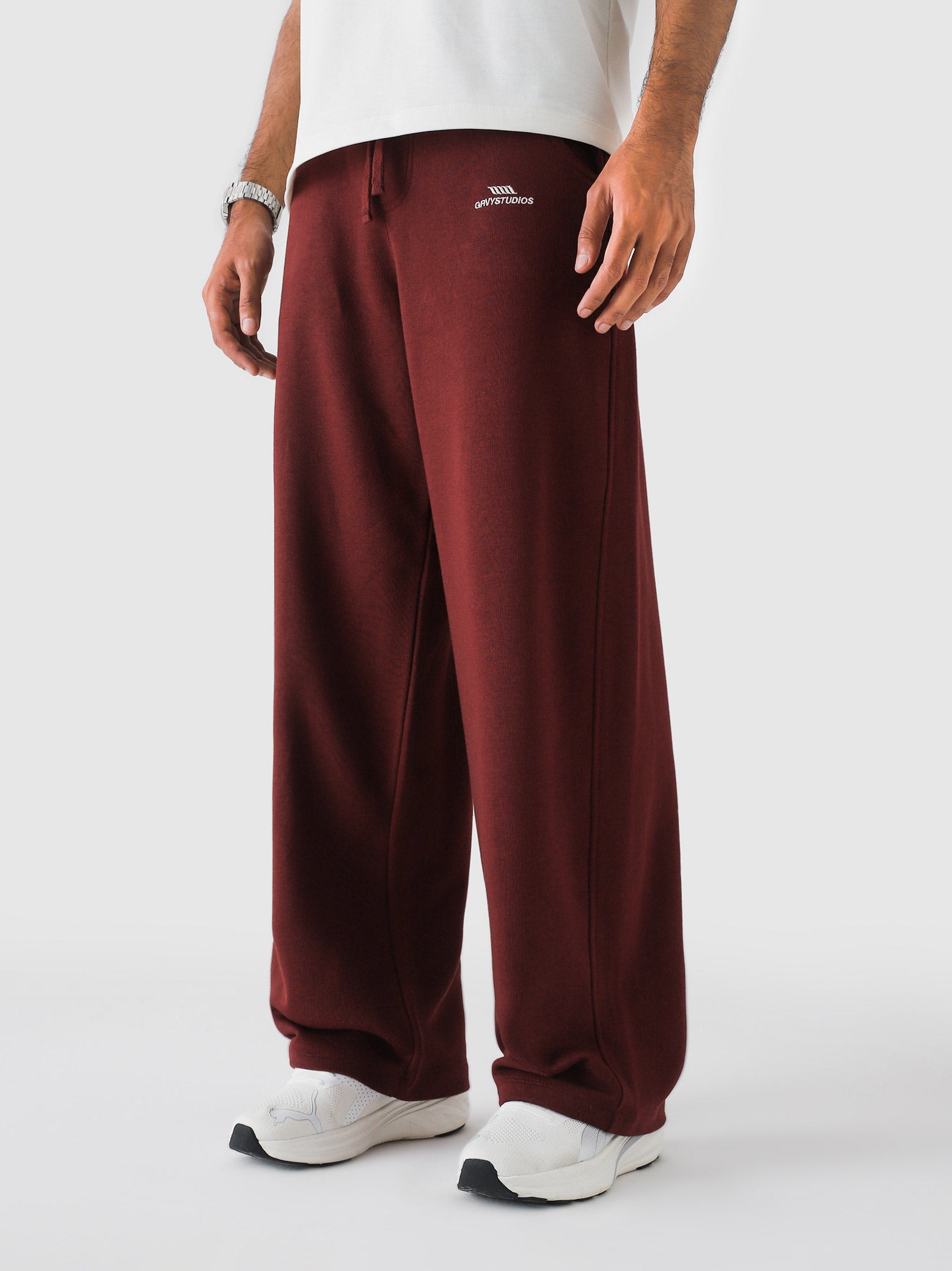 Red Wine Baggy Trouser – Live In Pants | GROOVY Pakistan