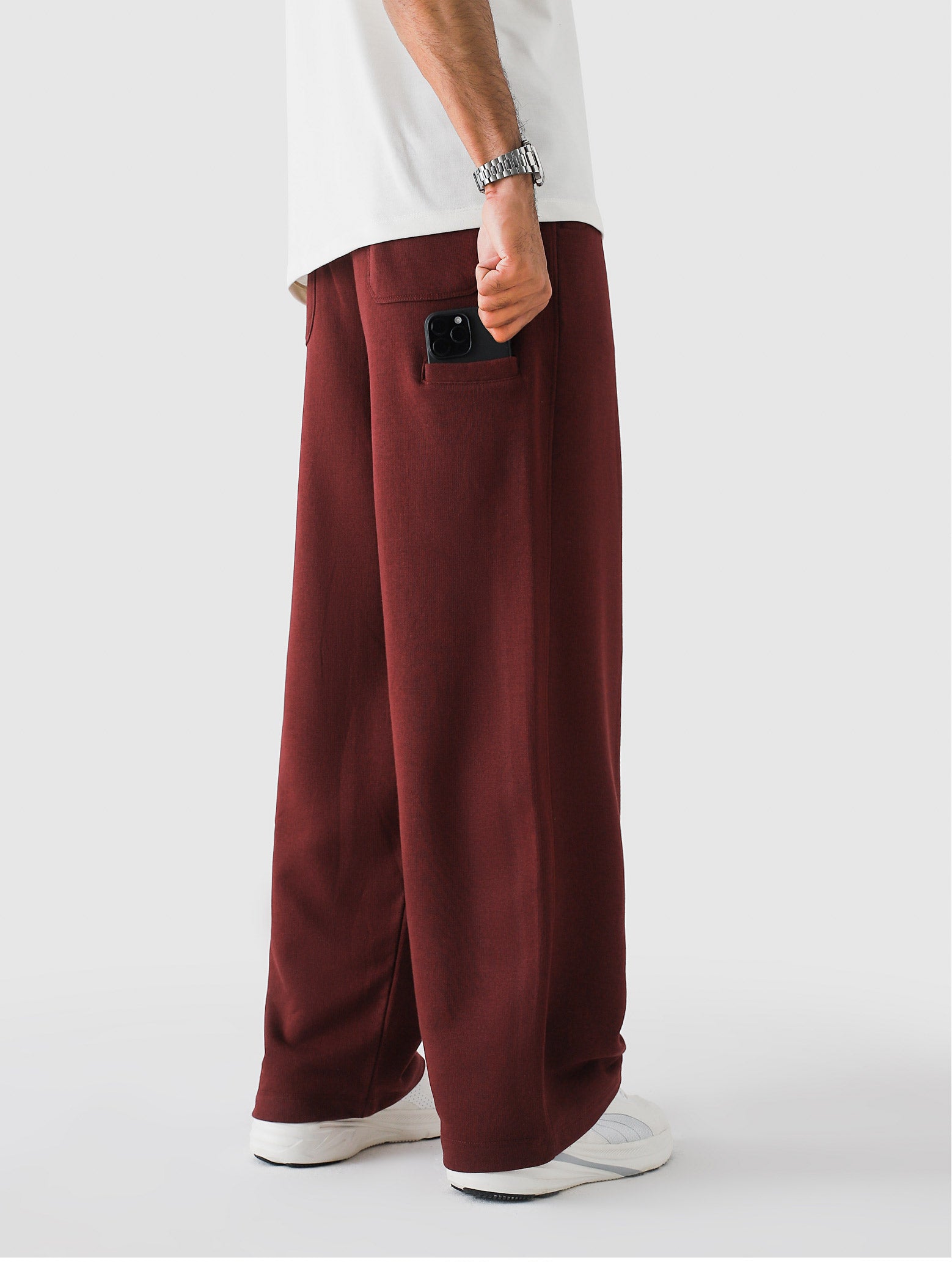 Red Wine Baggy Trouser – Live In Pants | GROOVY Pakistan