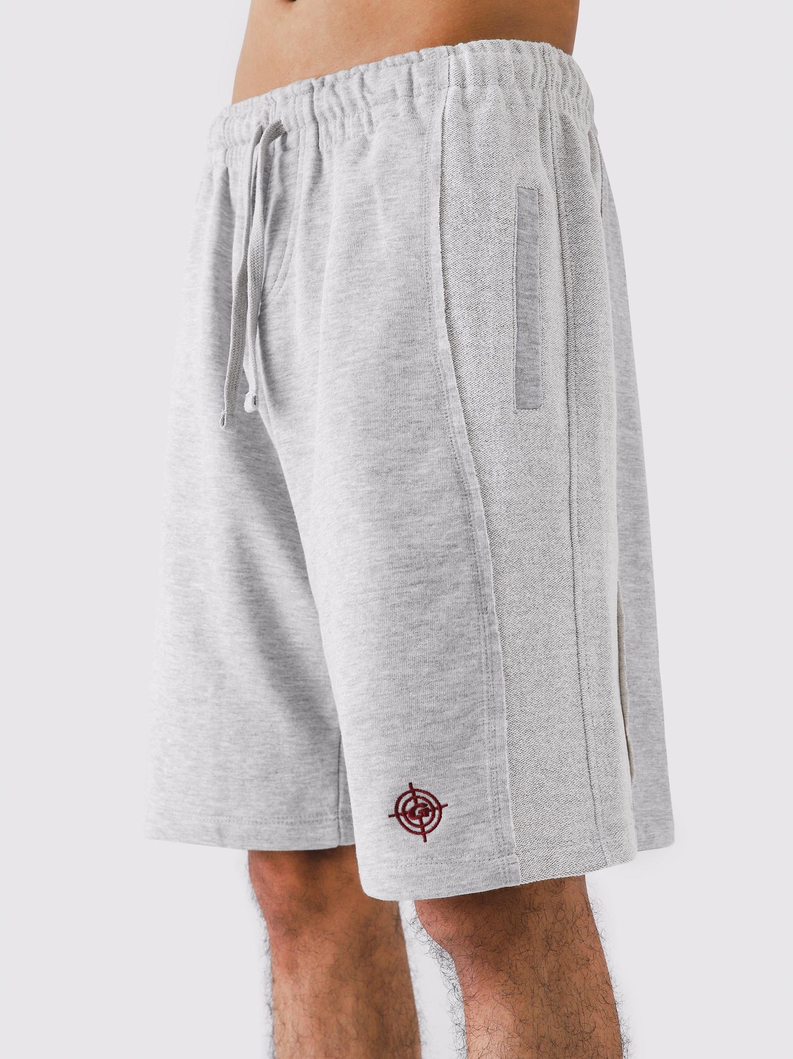 Arctyc White Aim Shorts close-up, soft cotton men's everyday shorts by GROOVY Pakistan