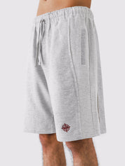 Arctyc White Aim Shorts close-up, soft cotton men's everyday shorts by GROOVY Pakistan