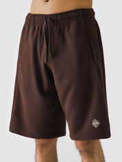 Mocha Brown Aim Shorts by GROOVY, soft lightweight men's gym and everyday shorts in Pakistan