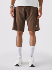 Chocolate Brown Aim Shorts for men, breathable summer shorts for gym and daily wear by GROOVY Pakistan
