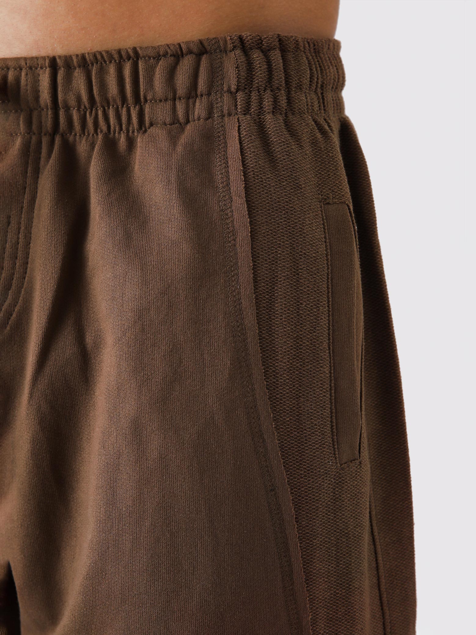 Chocolate Brown Aim Shorts styled for everyday wear, GROOVY men's gym and lounge shorts in Pakistan