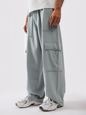 Twin flap cargo pockets with raw unfinished edges - GROOVY Pakistan