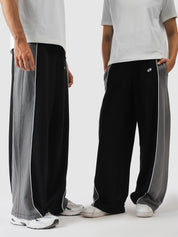 Embroidered logo at the hip on black sweatpants - GROOVY Pakistan