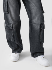 Project Rebirth denim male model side view full body Pakistan – GROOVY