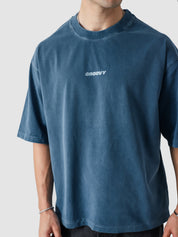 Deep Blue Washed Blank - GROOVY