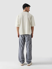 Off-White Sanctuary Tee Flat Lay 240 GSM Cotton – GROOVY Pakistan