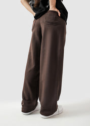 Mocha brown Unity VI pants flat lay baggy streetwear bottoms Pakistan – GROOVY