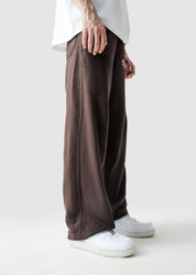Mocha brown Unity VI pants male model back view baggy fit Pakistan – GROOVY