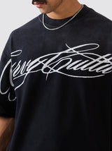 Crossed Script | Fade Washed