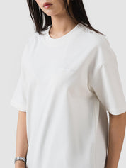 GROOVY white oversized t-shirt, embroidered logo, Pakistan